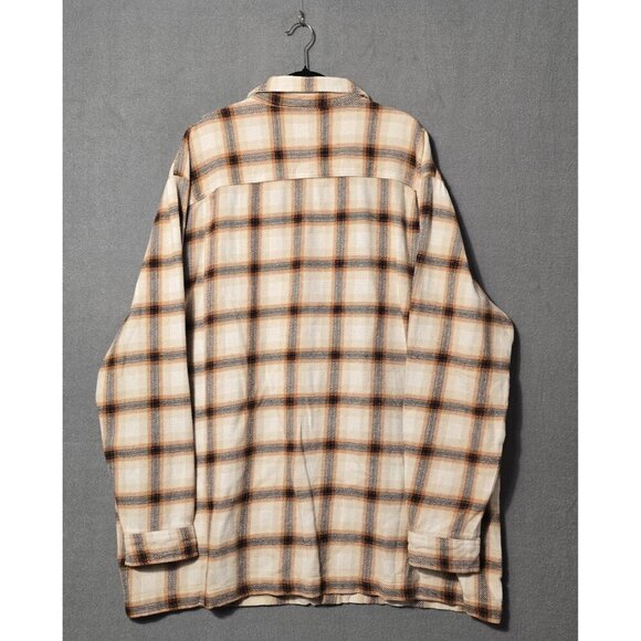 mutual weave Mens Big and Tall Midweight Shirt Jacket Beige Shadow 3XLT NWT - Picture 7 of 7